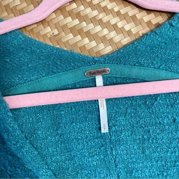 Free people reverie v neck puff sleeve sweater women’s size‎ S - Picture 2 of 8